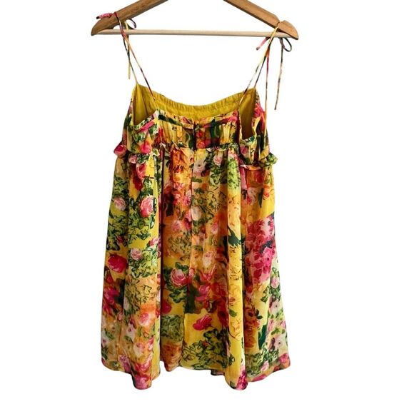 Y2K Womens Floral Babydoll Dress Size XS Bloomcore Fairy Flowy Summer Romantic - Picture 4 of 7